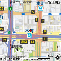 アパホテル＆リゾート御堂筋本町駅タワー周辺の地図