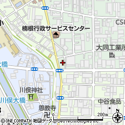 ファミリーマート東大阪楠根店周辺の地図