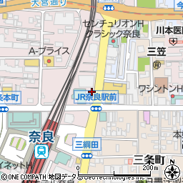 髪一　ＪＲ奈良駅前店周辺の地図