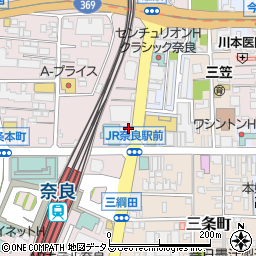 髪一　ＪＲ奈良駅前店周辺の地図