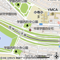 兵庫県神戸市西区学園西町周辺の地図
