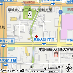 〒630-8013 奈良県奈良市三条大路の地図