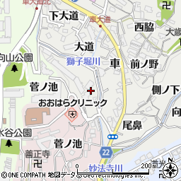 兵庫県神戸市須磨区車古川周辺の地図