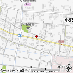 静岡県浜松市中央区小沢渡町1011周辺の地図