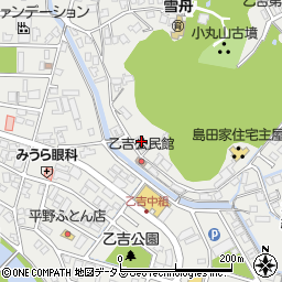 島根県益田市乙吉町387周辺の地図