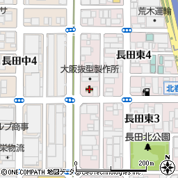 ローソン東大阪長田東四丁目店周辺の地図