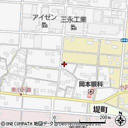 静岡県浜松市中央区小沢渡町655周辺の地図