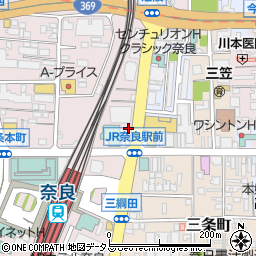 三菱ＵＦＪ銀行ＪＲ奈良駅前 ＡＴＭ周辺の地図