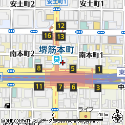 ピタットハウス　堺筋本町店周辺の地図