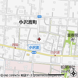 静岡県浜松市中央区小沢渡町524周辺の地図