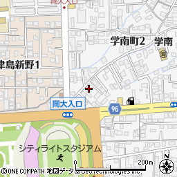 おそうじ本舗　岡山東山店周辺の地図