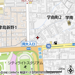 おそうじ本舗　岡山東山店周辺の地図