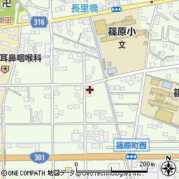 静岡県浜松市中央区篠原町20119周辺の地図