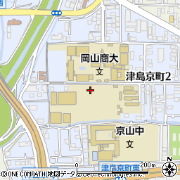 岡山県岡山市北区津島京町周辺の地図