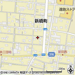静岡県浜松市中央区新橋町591周辺の地図