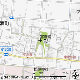 静岡県浜松市中央区小沢渡町485周辺の地図
