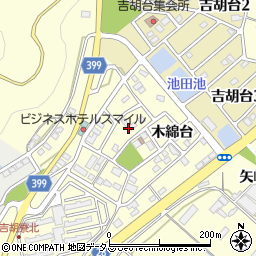愛知県田原市吉胡町木綿台77周辺の地図