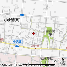 静岡県浜松市中央区小沢渡町515周辺の地図