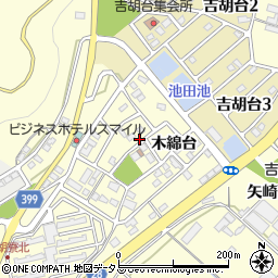 愛知県田原市吉胡町木綿台75周辺の地図