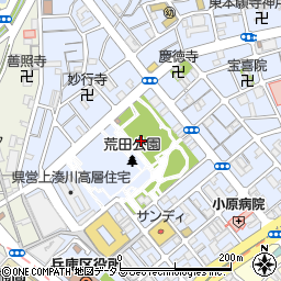 兵庫県神戸市兵庫区荒田町2丁目周辺の地図