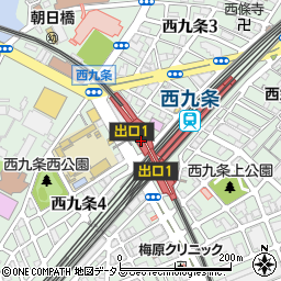 さくら薬局　阪神西九条駅店周辺の地図