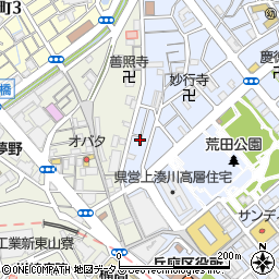 兵庫県神戸市兵庫区荒田町4丁目28-16周辺の地図