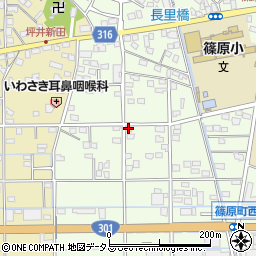 静岡県浜松市中央区篠原町20092周辺の地図