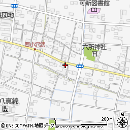 静岡県浜松市中央区小沢渡町1443周辺の地図