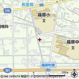 静岡県浜松市中央区篠原町20158周辺の地図