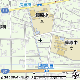 静岡県浜松市中央区篠原町20161周辺の地図