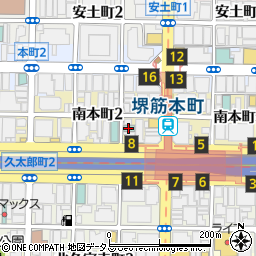 くれたけイン大阪堺筋本町周辺の地図