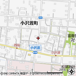 静岡県浜松市中央区小沢渡町527周辺の地図