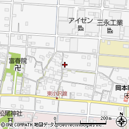 静岡県浜松市中央区小沢渡町438周辺の地図