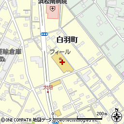 静岡県浜松市中央区白羽町50周辺の地図