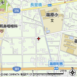 静岡県浜松市中央区篠原町20118周辺の地図