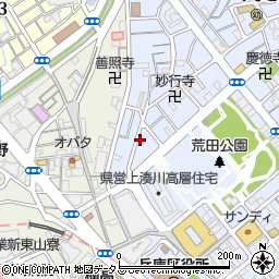 兵庫県神戸市兵庫区荒田町4丁目9-4周辺の地図