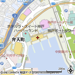 神戸ベイクルーズ周辺の地図
