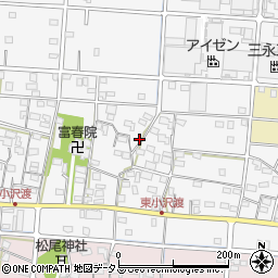 静岡県浜松市中央区小沢渡町455周辺の地図