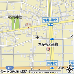 静岡県浜松市中央区坪井町4289周辺の地図