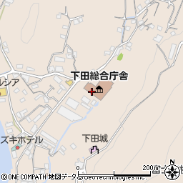 静岡県下田総合庁舎　賀茂出納室・契約担当周辺の地図