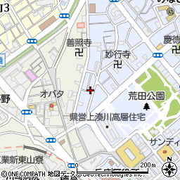 兵庫県神戸市兵庫区荒田町4丁目28-17周辺の地図