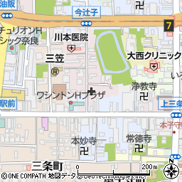 奈良県奈良市今辻子町5周辺の地図