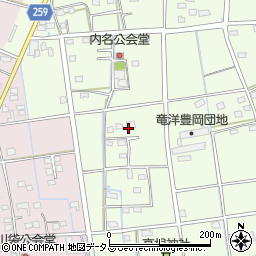 静岡県磐田市豊岡内名周辺の地図