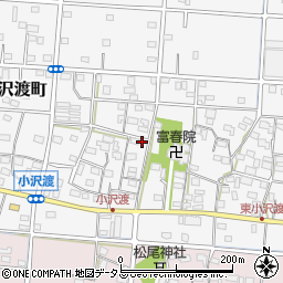 静岡県浜松市中央区小沢渡町497周辺の地図