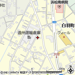 静岡県浜松市中央区白羽町446周辺の地図