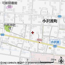 静岡県浜松市中央区小沢渡町972周辺の地図