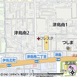 おかやま信用金庫津島支店周辺の地図