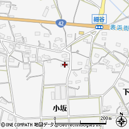 愛知県豊橋市細谷町小坂周辺の地図