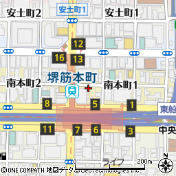 ＮＰＤ明治安田生命堺筋本町ビル駐車場周辺の地図