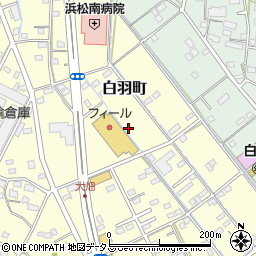 静岡県浜松市中央区白羽町51周辺の地図